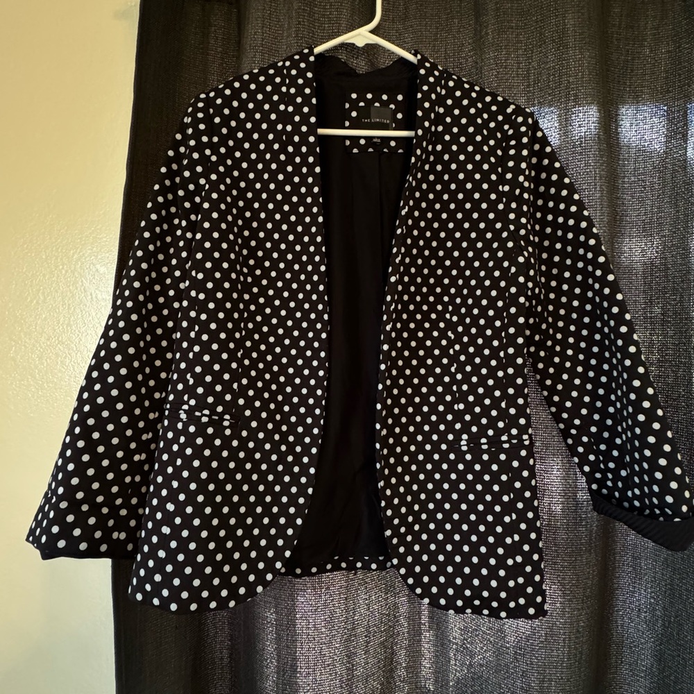 The Limited polka dot blazer